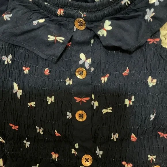 NWT Vince Camino Little Girls Wide Leg Jumpsuit Multi floral Size 6X - Picture 4 of 6